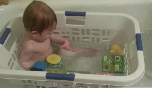 Baby in Bath Tub